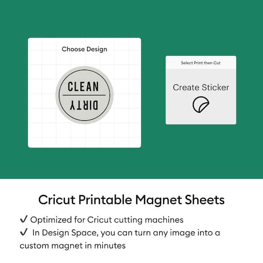 Cricut® 8.5" x 11" White Printable Magnet Sheets, 3ct.